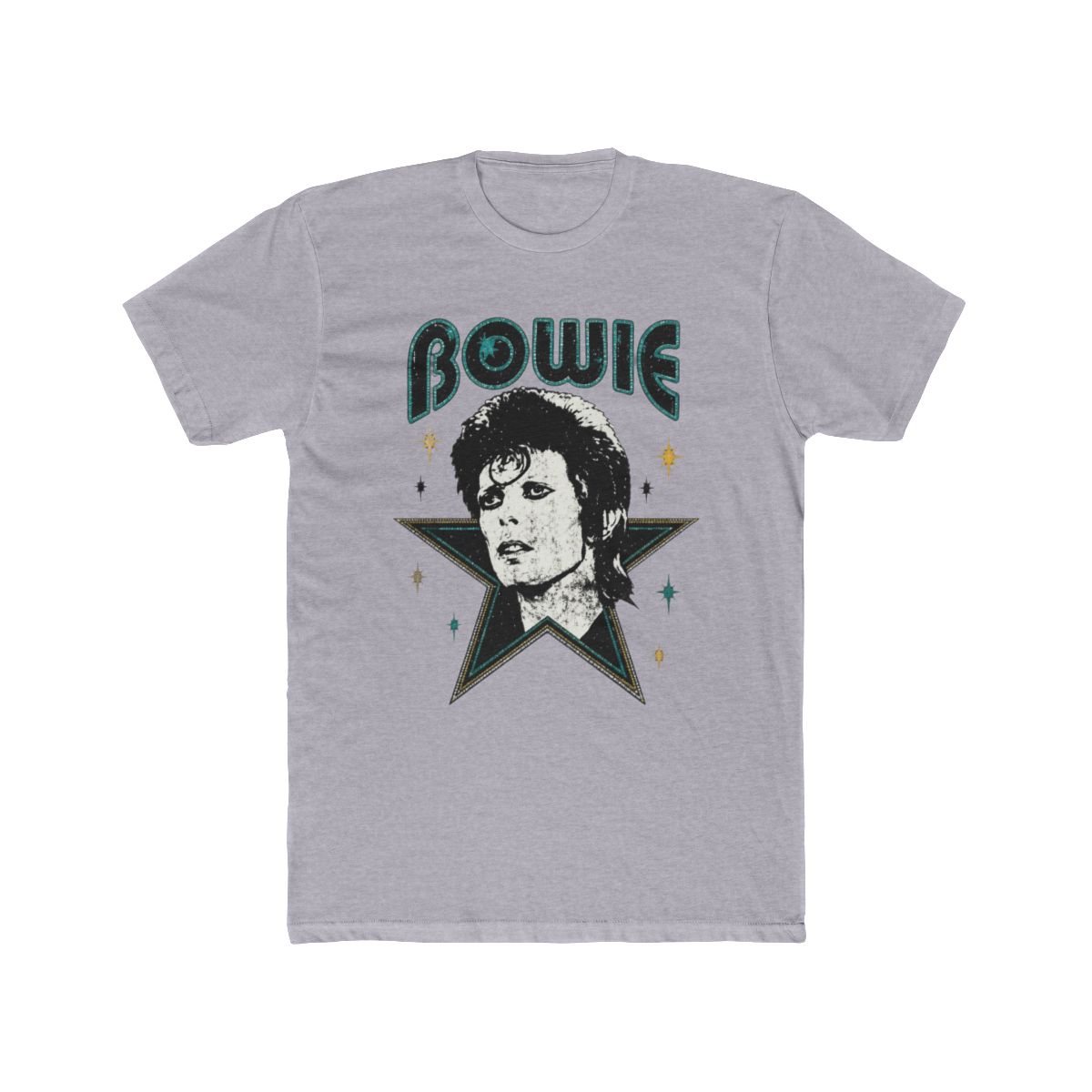 David Bowie Lettering With Portrait And Star | DavsD - alternate angle 5, merchandise