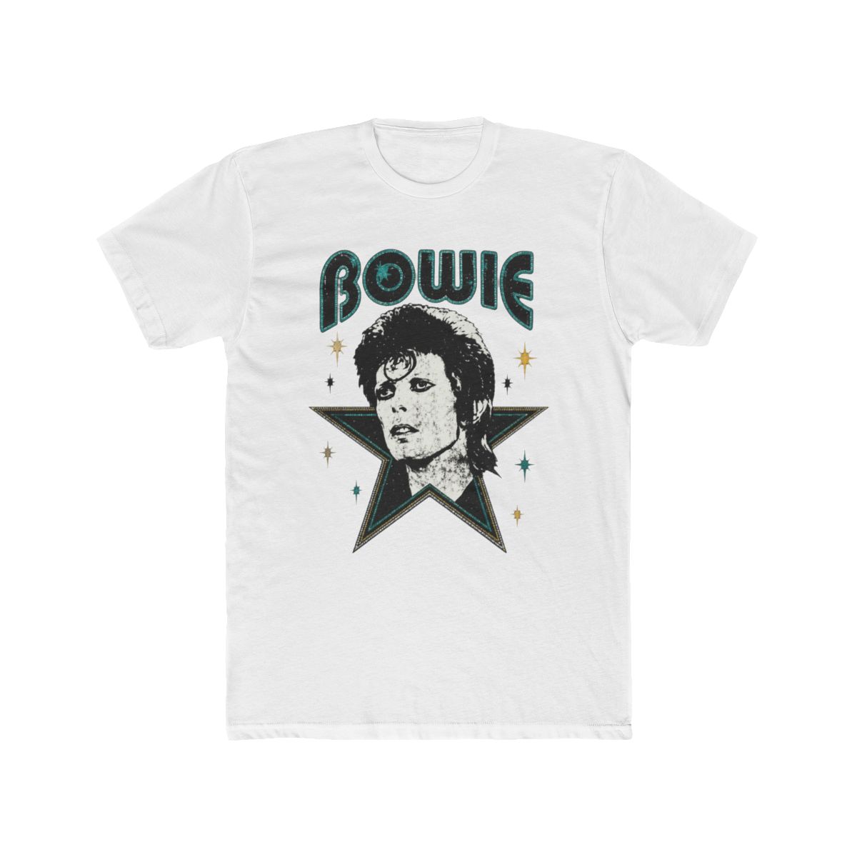 David Bowie Lettering With Portrait And Star | DavsD - Official T-Shirts merchandise