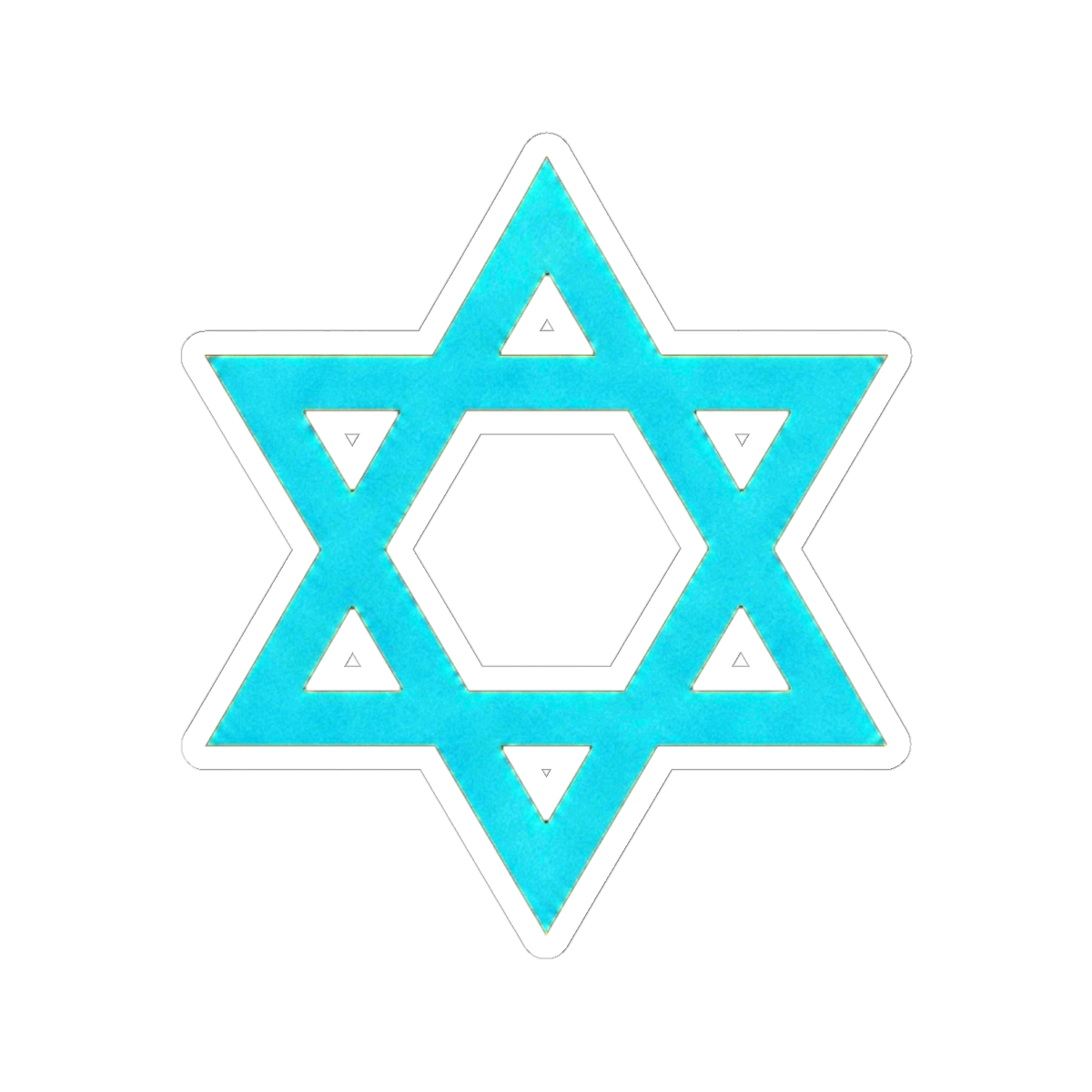 "STAR OF DAVID" CLASSIC ROUND STICKER | DavsD