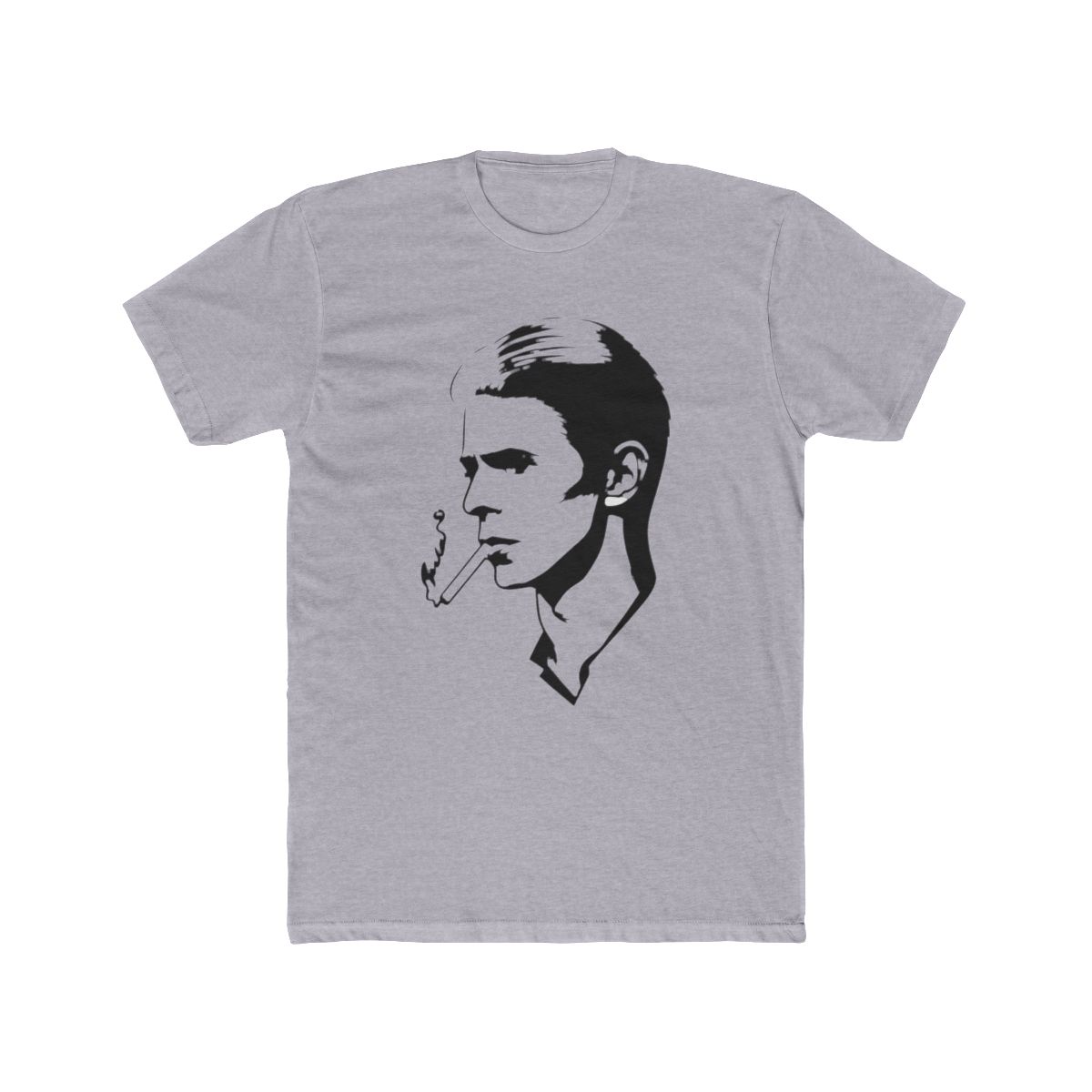 David Bowie T Shirt Smoke Side Profile Official Black | DavsD - alternate angle 3, merchandise