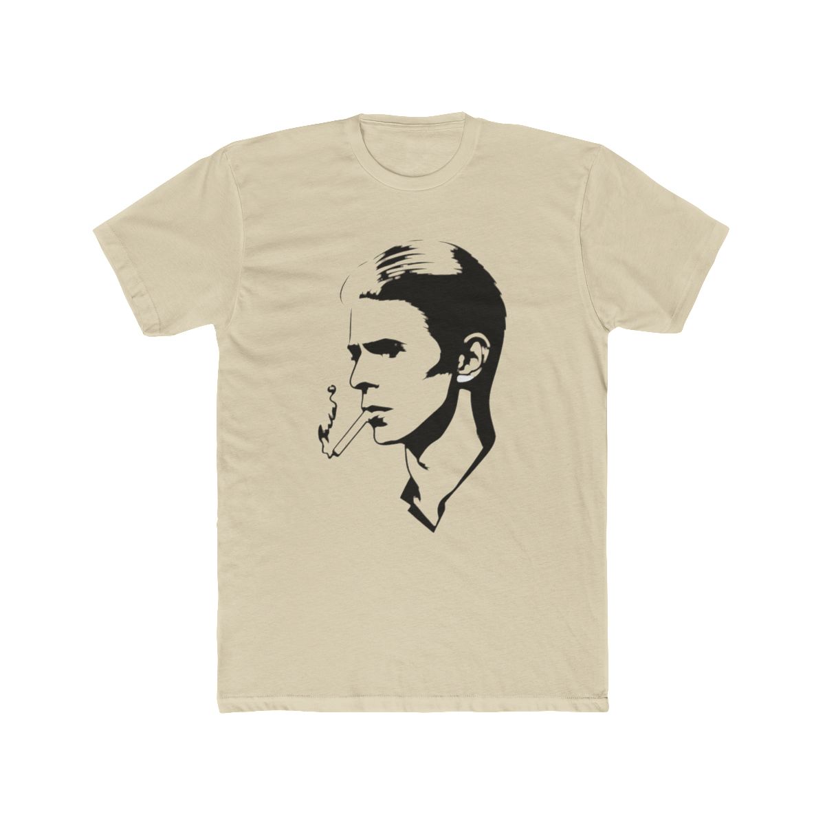 David Bowie T Shirt Smoke Side Profile Official Black | DavsD