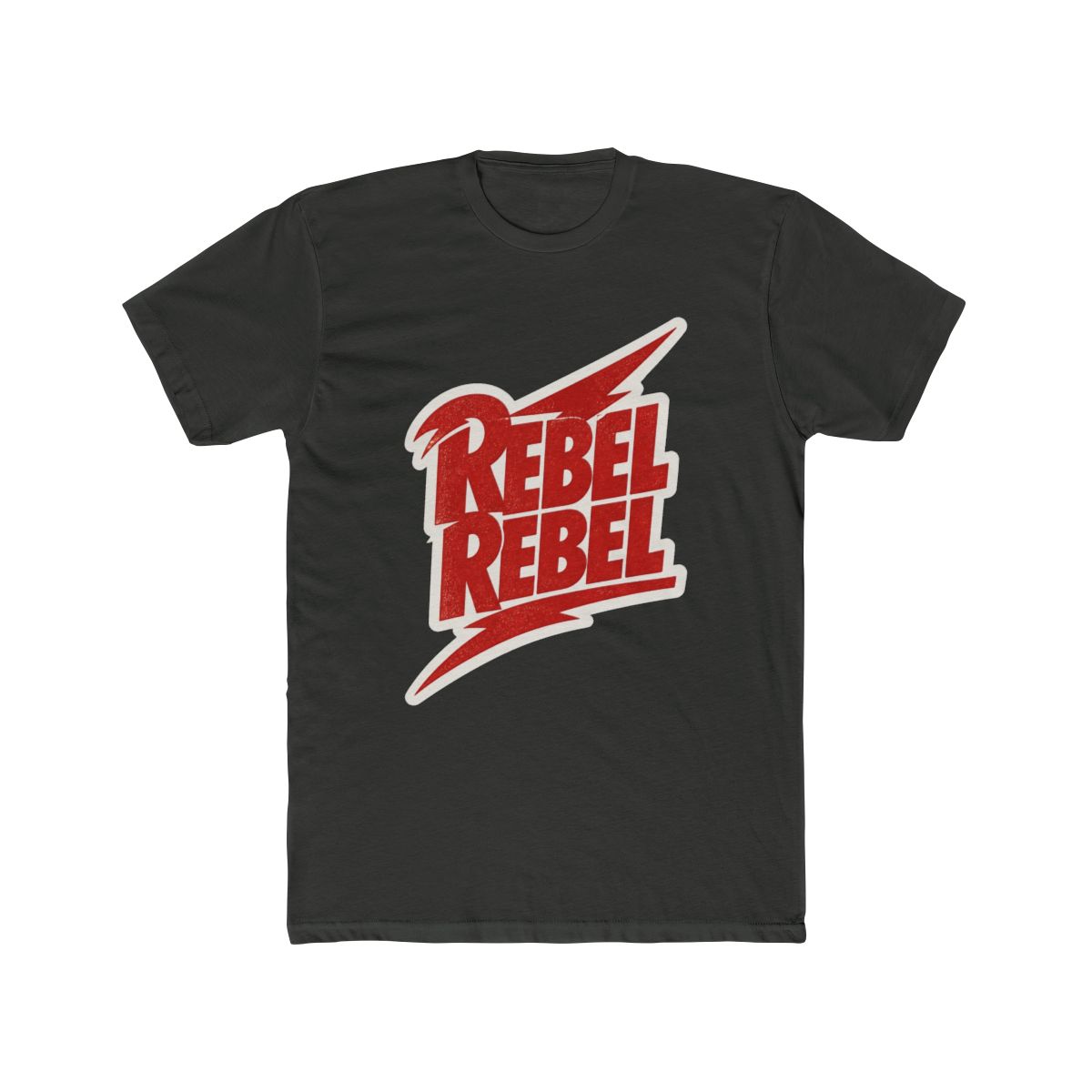 David Bowie Rebel Rebel Band Logo Graphic Tee, Boxy Fit T Shirt, Oversized Graphic Tees | DavsD - alternate angle 5, merchandise