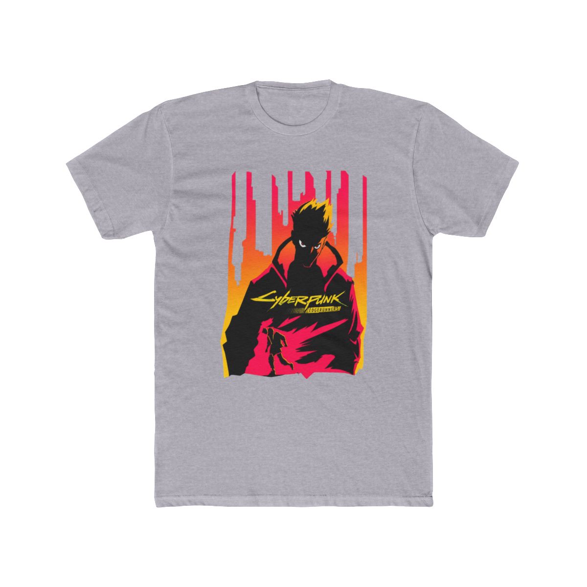 CYBERPUNK EDGERUNNERS DAVID MARTINEZ ON FIRE TEE | DavsD - alternate angle 5, merchandise